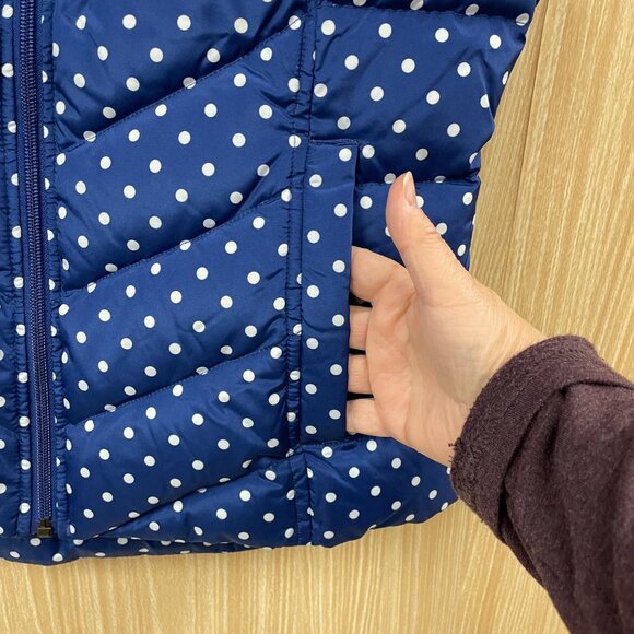 Lands' End Blue Polka Dot Vest Size 2/4 - Picture 3 of 5